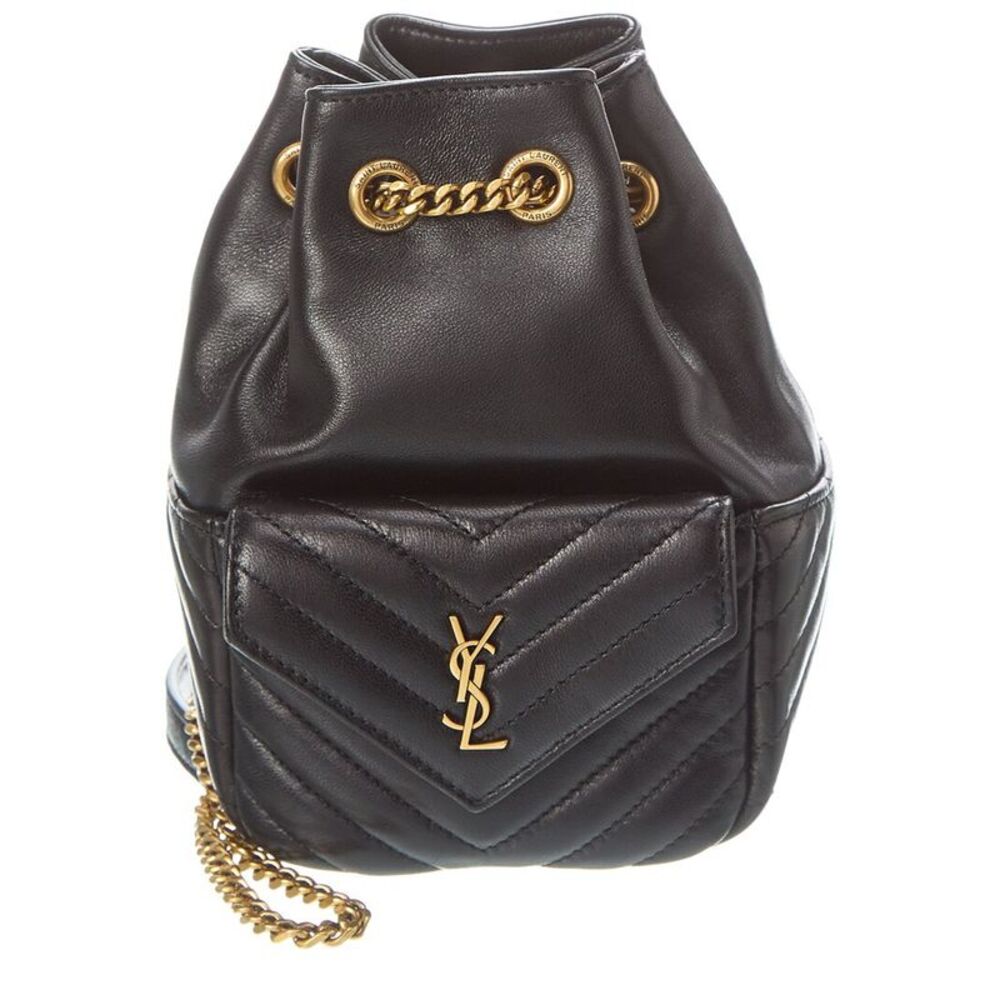 Saint Laurent Joe Mini Quilted Leather Bucket Bag